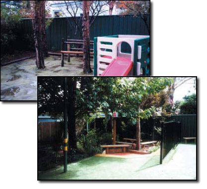 Childcare Center and pre-school playgrounds